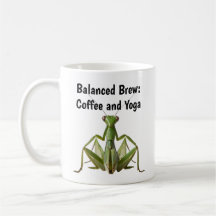 Green Praying Mantis Yoga Personalisiert