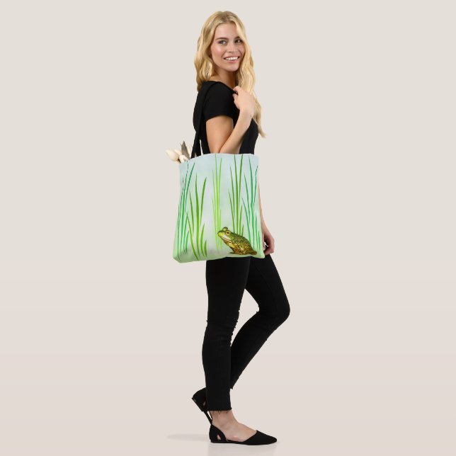 Green Princess Frosch Animal Tote Bag Tasche (Am Model)