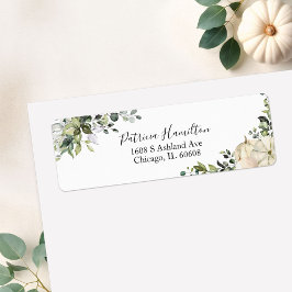 Green Pumpkin Fall Brautparty Label