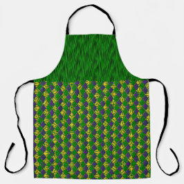 GREEN PURPLE GOLD MARDI GRAS PATTERNS SCHÜRZE