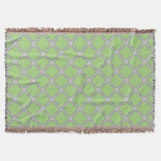 Green Quatrefoil Decke (Vorderseite)