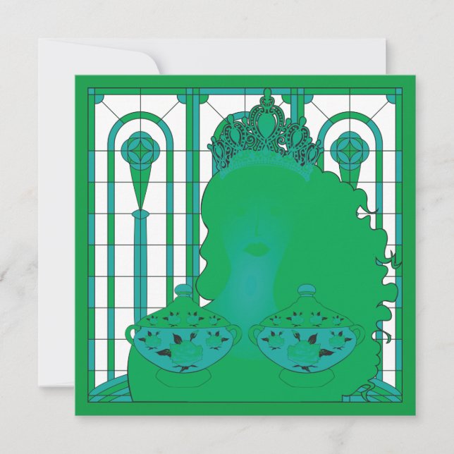 Green Queen Flat Card (Vorderseite)