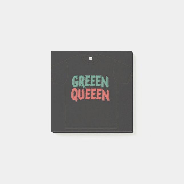 GREEN QUEEN POST-IT KLEBEZETTEL (Vorderseite)