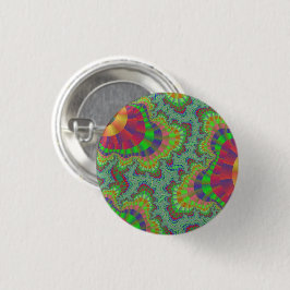 Green Rainbow Gear Button