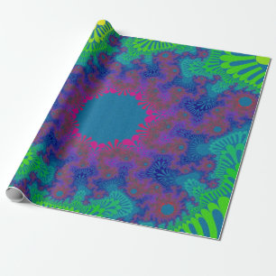 Green Rainbow Sunburst Geschenkpapier