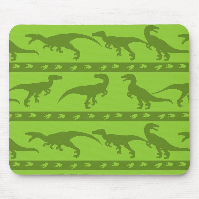 Green Raptor Muster Mousepad (Vorne)
