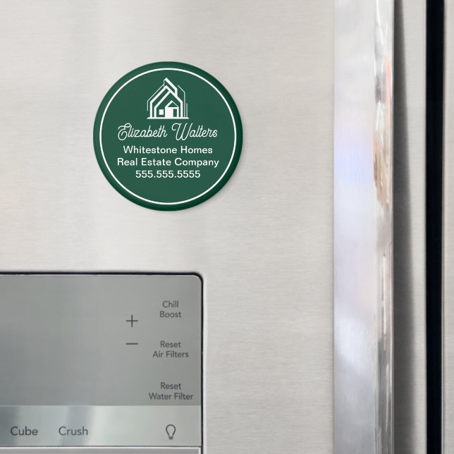 Green Real Estate Company Customized Realtor Magnet (In Situ (Kühlschrank))