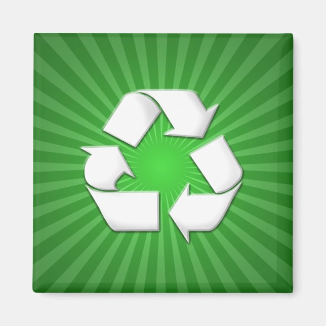 Green Recycle Magnet 001 (Vorne)