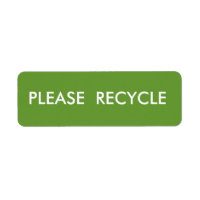 Green Recycle Simple Warning Shipping