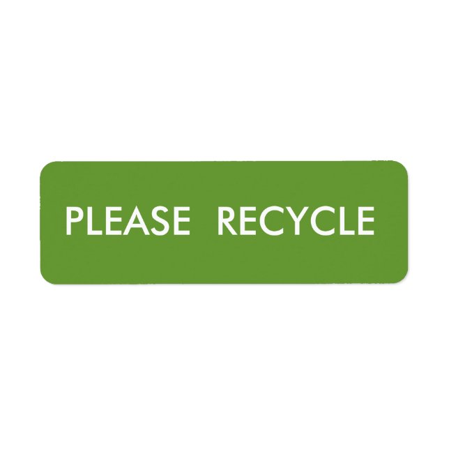 Green Recycle Simple Warning Shipping (Vorne)