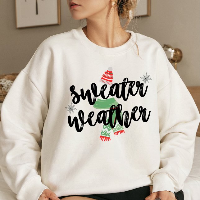 Green-Red-Black Sweater Weather Winter T - Shirt (Von Creator hochgeladen)