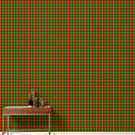 Green Red Checkerboard Muster - Kariert texturiert Tapete