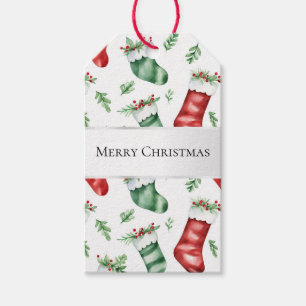Green Red Christmas Strumpfs Geschenkanhänger