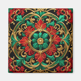 Green Red Decoration Weihnachtsmagnet Magnet
