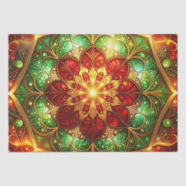Green Red Decorative Holiday Tissue Paper Seidenpapier
