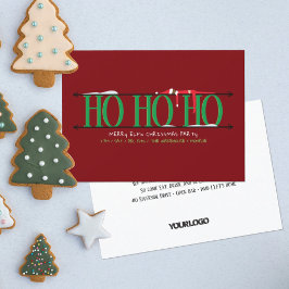 Green & Red Elf Shenanigans Weihnachtsfeiertag Par Einladung