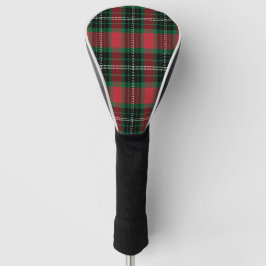 Green & Red Tartan Golf Head Cover Golf Headcover