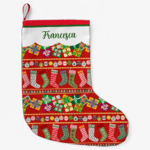 Green Red Traditional Christmas Geometric Muster