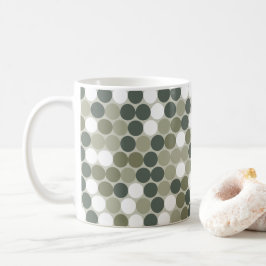 Green retro dots kaffeetasse