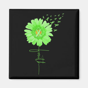Green Ribbon Daisy Faith Mental Health Awareness M Magnet