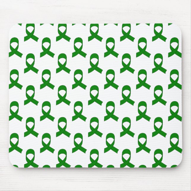 Green Ribbon-Muster Mousepad (Vorne)