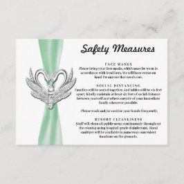 Green Ribbon Silver Swans Sicherheitsmaßnahmen Begleitkarte