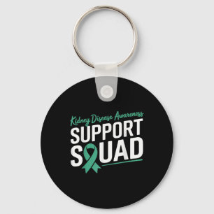 Green Ribbon Support Squad für Nierenerkrankungen Schlüsselanhänger