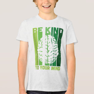 Green Ribbon Warrior & amp; Unterstützer - Mental Tri-Blend Shirt
