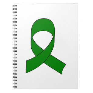 Green Ribbon Zeichnend Notizblock
