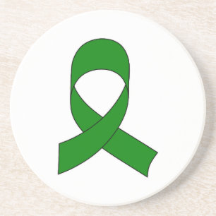 Green Ribbon Zeichnend Untersetzer