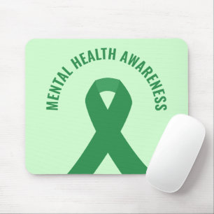 Green Ribbon zur Sensibilisierung für psychische G Mousepad