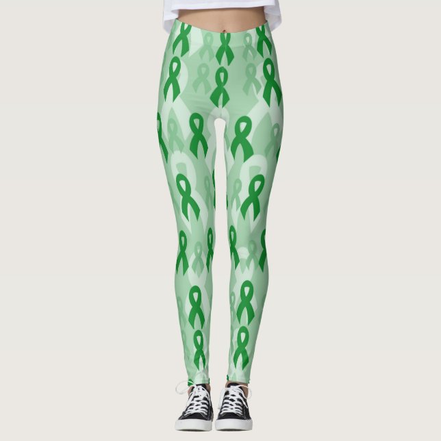 Green Ribbons.. C Diff Leggings (Vorderseite)