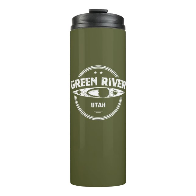 Green River Utah Kayaking Thermosbecher (Vorderseite)