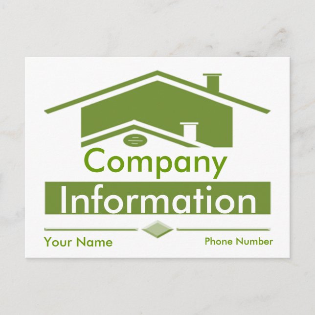 Green Roof Vielen Dank Postkarte (Vorderseite)