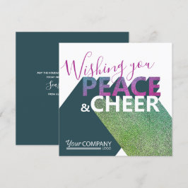 Green, rosa Violet Business Typografy Holiday Einladung