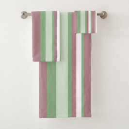 Green, Rose and Pink Stripes