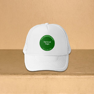 Green Round Business Brand on Trucker Hat Truckerkappe