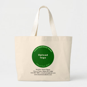 Green Round Shape Business-Marke auf Jumbo Jumbo Stoffbeutel