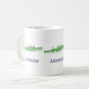 Green Rowers Crew Team Wassersport Kaffeetasse