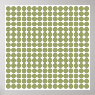 Green Safari Dot Poster