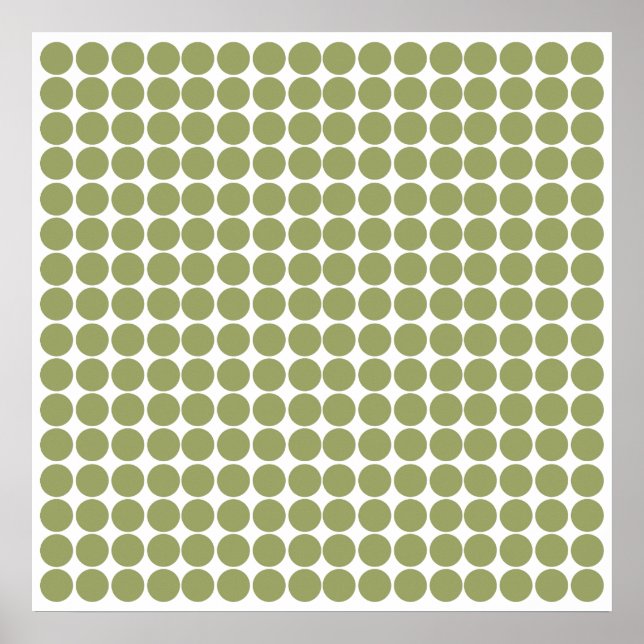 Green Safari Dot Poster (Vorne)