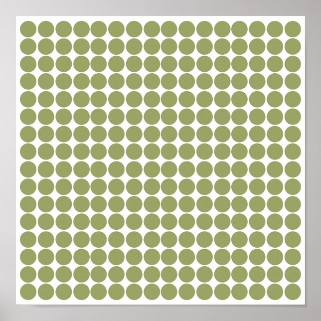 Green Safari Dot Poster (Vorne)