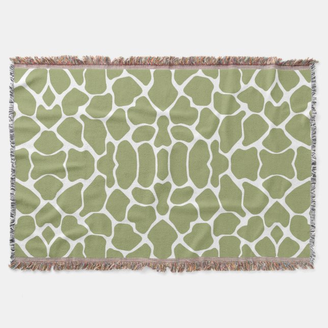 Green Safari Giraffe Decke (Vorderseite)