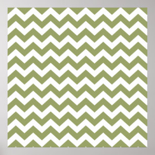 Green Safari Zickzack Poster