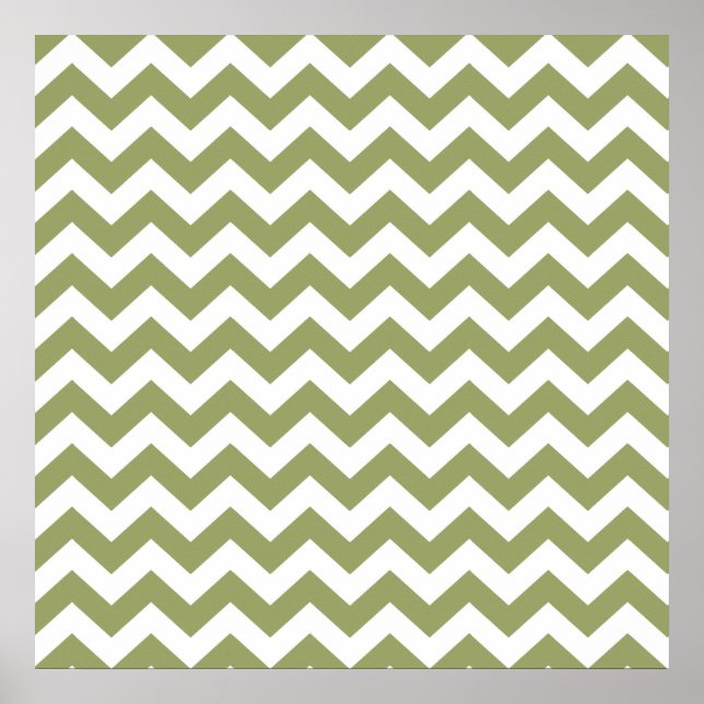 Green Safari Zickzack Poster (Vorne)