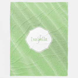 Green Sand Ripples Personalisiert Fleece Blanket
