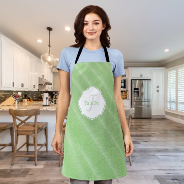 Green Sand Ripples Personalisierte Schürze (Green Sand Ripples Personalized Apron)