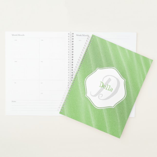 Green Sand Ripples Personalisierter Planer (Anzeige)