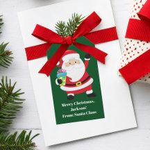 Green Santa Claus Weihnachten Weihnachten an Kinde