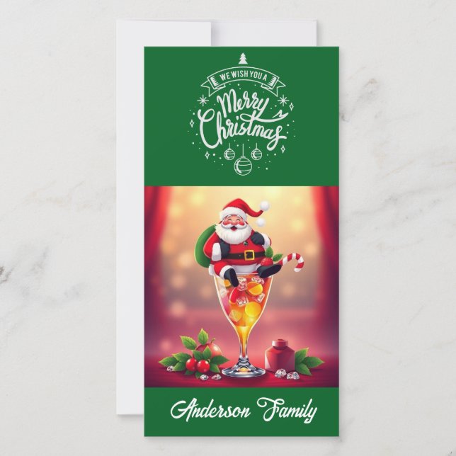 Green Santa Cocktail Weihnachten (Vorderseite)